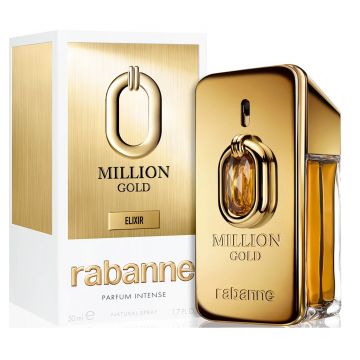 Paco Rabanne Million Gold Elixir, Parfum Intense, Barbati (Gramaj: 50 ml)