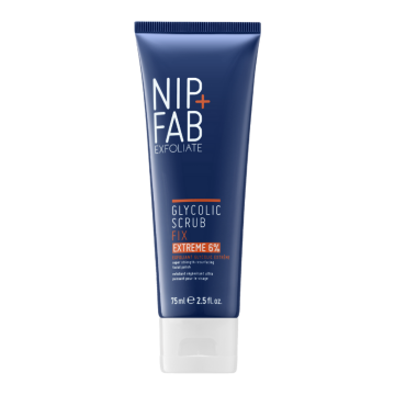 Scrub exfoliant pentru ten Glycolic Fix, 75 ml, NIP+FAB