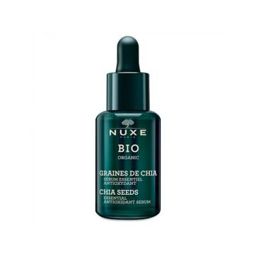 Ser antioxidant pentru fata Nuxe Bio Organic cu seminte de chia, 30 ml (Gramaj: 30 ml)