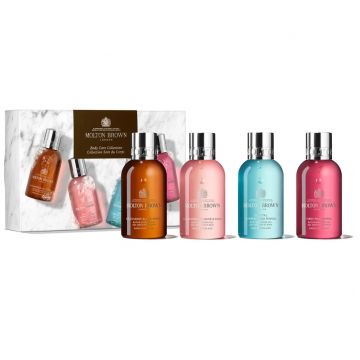 Set cadou Molton Brown Woody & Floral Body Care Collection, 4 x 100 ml
