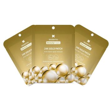 Set Plasturi pentru ochi 24K Gold Beauty Treats, Sesderma 3 buc