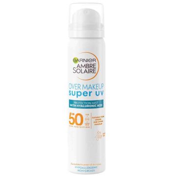 Spray pentru fata Ambre Solaire Over Makeup SPF50+, 75ml, Garnier