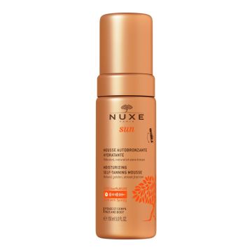 Spuma autobronzanta hidratanta Nuxe Sun, pentru fata si corp, 150 ml