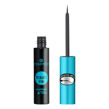 Tus de ochi rezistent la apa Liquid Ink, 01 Black, 3 ml, Essence