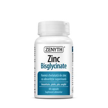 Zinc Bisglycinate, 60 capsule, Zenyth
