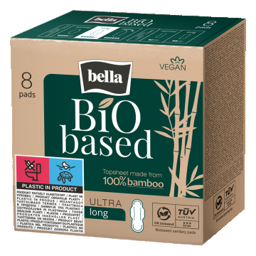 Absorbante Bio Based Long, 8 bucati, Bella
