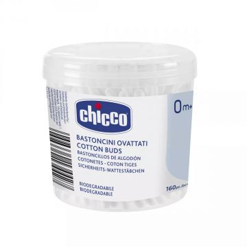 Betisoare pentru urechi din bumbac, 160 bucati, Chicco