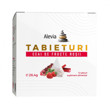 Ceai de fructe rosii Tabieturi, 12 plicuri, Alevia