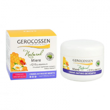 Crema antirid de noapte Natural Miere, 100 ml, Gerocossen