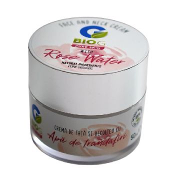 Crema organica si hipoalergenica pentru fata si decolteu Pure Skin, 50ml, BIO G