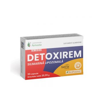 Detoxirem Remedios, 30 capsule, Laboratoarele Remedia