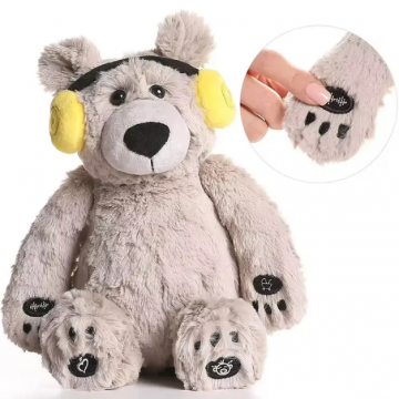 Dispozitiv sunete albe, ursulet din plus cu sunetul batailor inimii mamei si cantece de leagan, Lulla Bear by bebeLOGIC™