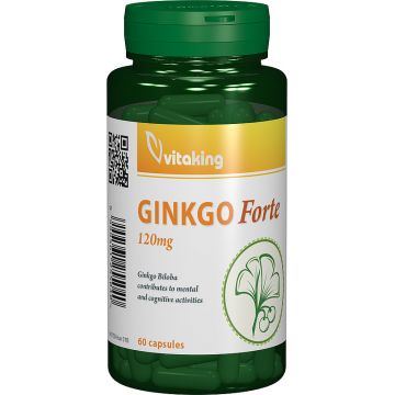 Extract de Ginkgo Forte 120mg, 60 capsule, Vitaking