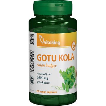 Extract de Gotu Kola, 60 capsule vegetale, Vitaking