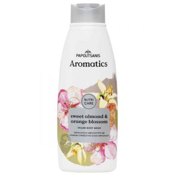 Gel de dus cu parfum de migdale dulci si floare de portocal Nutri Care, 600ml, Aromatics