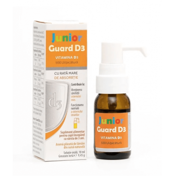 Junior Guard Vitamina D3 500UI picaturi 10 ml