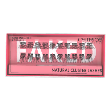 Kit gene false Faked Natural Cluster, black, 20 bucati, Catrice
