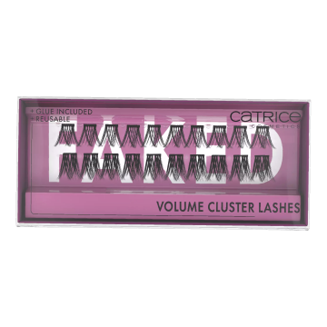 Kit gene false Faked Volum Cluster, black, 20 bucati, Catrice