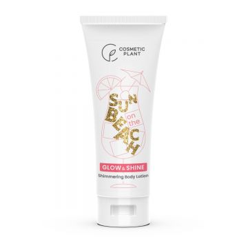 Lotiune de corp cu sclipici Sun on the beach glow & Shine Body, 200ml, Cosmetic Plant