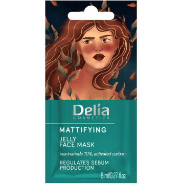 Masca de fata matifianta, 8ml, Delia Cosmetics