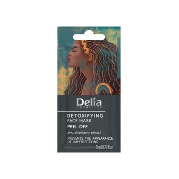 Masca de fata peel-off detoxifianta, 8ml, Delia Cosmetics