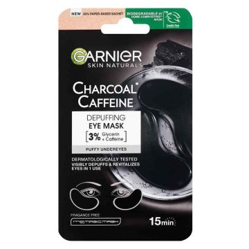 Masca servetel pentru reducerea cearcanelor si revitalizare Skin Naturals, 5g, Garnier Masca servetel pentru reducerea cearcanelor si revitalizare Skin Naturals, 5g, Garnier