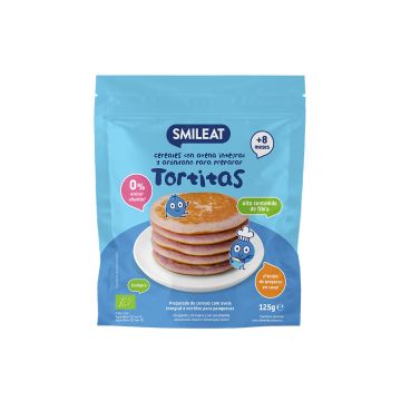 Mix pentru clatite cu cereale si afine de la 8 luni fara gluten Bio, 125g, Smileat