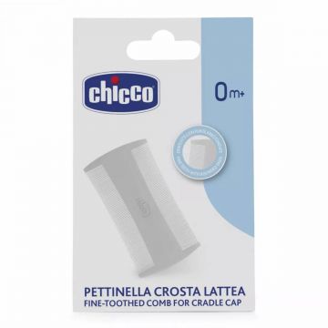 Pieptan delicat cu dinti fini pentru cruste de lapte 0 luni+, 1 bucata, Chicco