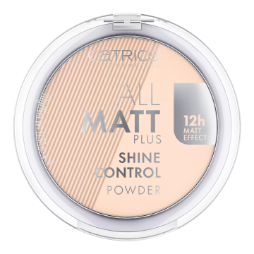 Pudra compacta All Matt Plus Shine Control, 010 Transparente, 10 g, Catrice