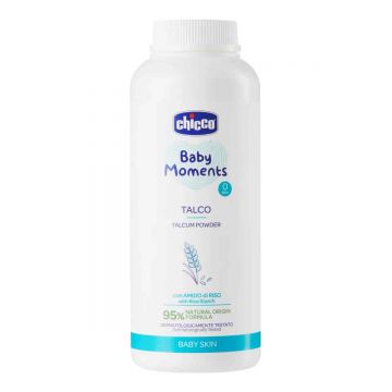 Pudra de talc Baby Moments 0 luni +, 150g, Chicco