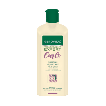 Sampon hidratant pentru par cret Tratament Expert, 250ml, Gerovital