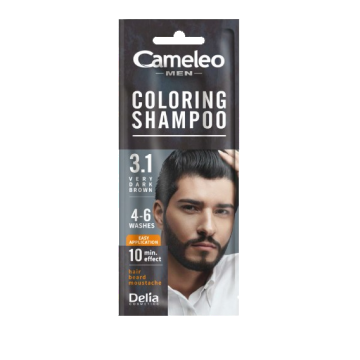 Sampon nuantator Camelo Men Very Dark Brown 3.1, 15ml, Delia Cosmetics