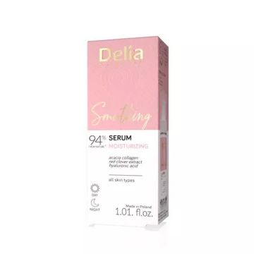 Ser hidratant pentru fata si decolteu Smoothing, 30ml, Delia Cosmetics