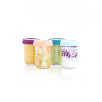 Set 4 boluri gradate din sticla, 220ml, Babymoov