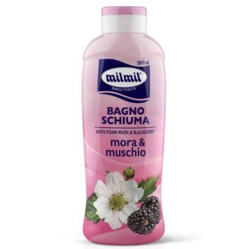 Spuma de baie cu mure si mosc, 1000ml, Mil Mil