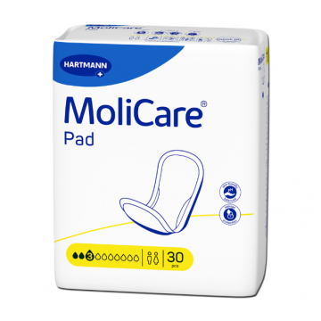 Tampoane absorbante incontinenta 3 picaturi, MoliCare Pad, 30 bucati, HartMann