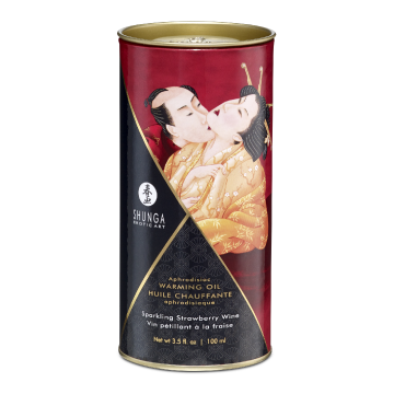 Ulei de masaj cu efect de incalzire Strawberry, 100ml, Shunga Erotic Art Ulei de masaj cu efect de incalzire Strawberry, 100ml, Shunga Erotic Art