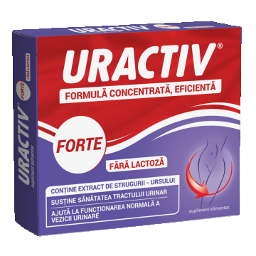 Uractiv Forte fara lactoza, 10 capsule, Uractiv