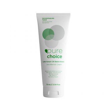 Crema de fata anti-pete si anti-roseata testata dermatologic, 75ml, Pure Choice