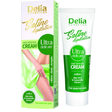 Crema depilatoare Ultra Delicate Satin, 100ml, Delia Cosmetics