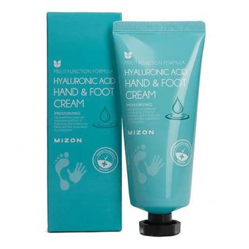 Crema pentru maini si picioare cu acid hialuronic, Mizon, 100 ml