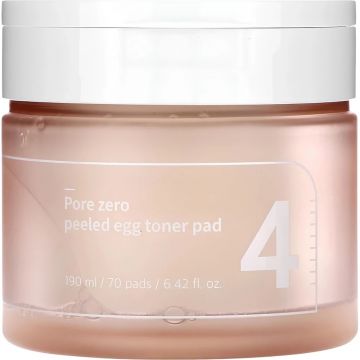 Dischete Exfoliante pentru Curatarea Porilor, Numbuzin No.4 Pore Zero Peeled Egg Toner Pad, 70 Buc