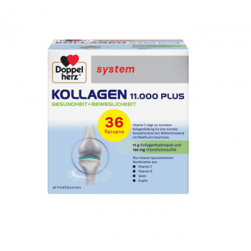 Doppelherz System Kollagen 11.000 plus 36 flacoane