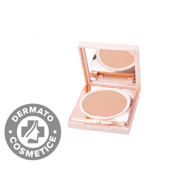 Fond de ten compact cu formula cremoasa 501 Sable Defence Color Second Skin, 9ml, Bionike