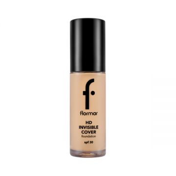 Fond de ten Invisible Cover HD 50 Light Beige, 30ml, Flormar