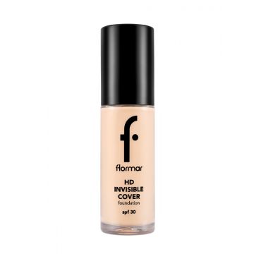 Fond de ten Invisible Cover HD 80 Soft Beige, 30ml, Flormar