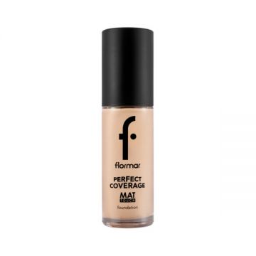 Fond de ten mat Perfect Coverage Mat Touch 320 Porcelain Ivory, 30ml, Flormar