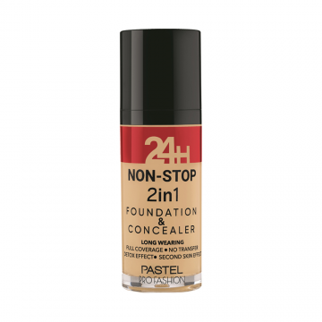 Fond de ten si corector 2in1 24h Profashion No. 604 Vanilla, 30ml, Pastel
