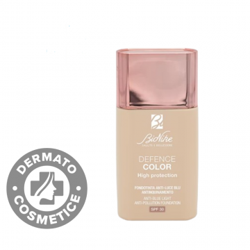 Fond de ten SPF 30 anti-lumina albastra si poluare 301 Perle Defence Color High Protection, 30ml, Bionike