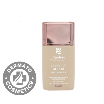 Fond de ten SPF 30 anti-lumina albastra si poluare 304 Beige Defence Color High Protection, 30ml, Bionike